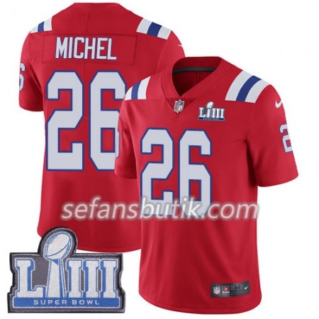 New England Patriots Tröjor Sony Michel 26 Nike Röd 2019 Super Bowl LIII - Herr New England Patriots Tröjor Sony Michel 26 Nike Röd 2019 Super Bowl LIII - Herr